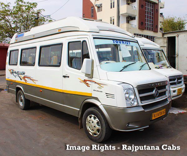 tempo traveller on road price in jaipur