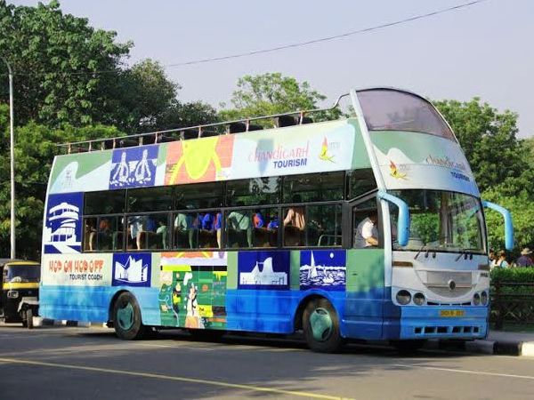 chandigarh city tour bus