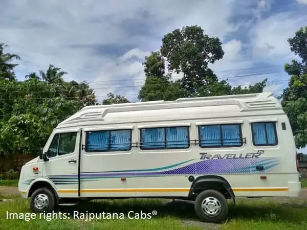 20 seater tempo traveller from rajputana cabs