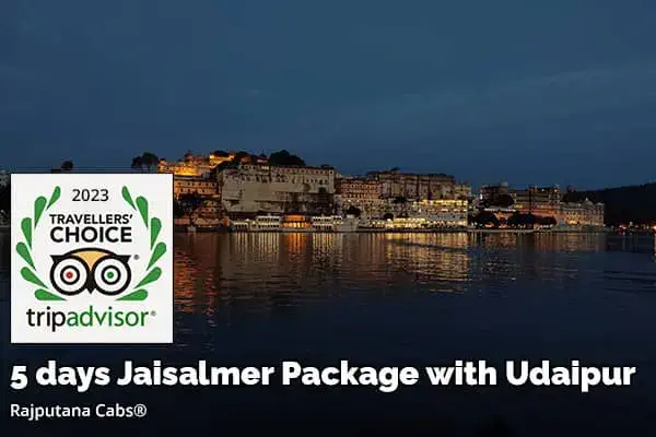 5 days Jaisalmer tour package with udaipur