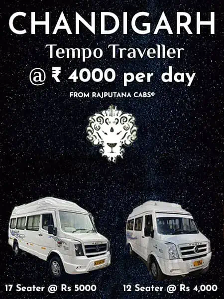 tempo traveller in chandigarh from rajputana cabs