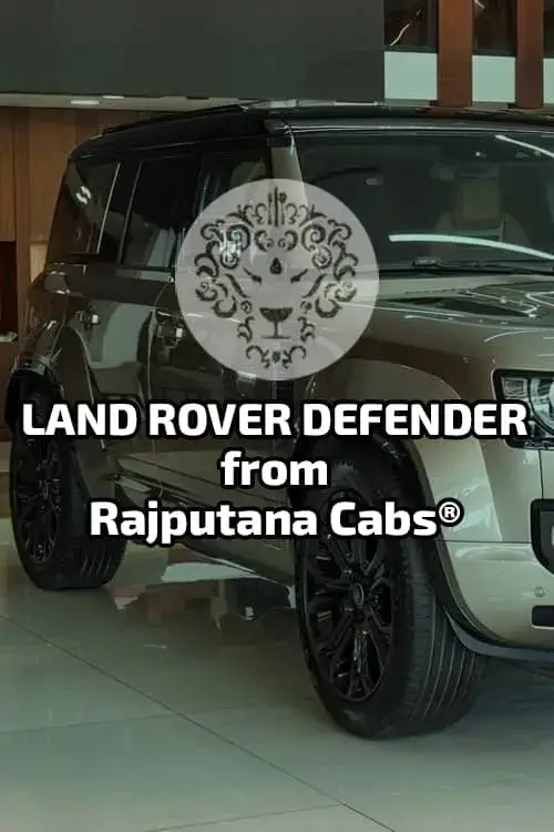 Land Rover Defender from Rajputana Cabs